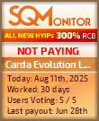 Carda Evolution Ltd Project Status Button
