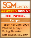 Campie HYIP Status Button