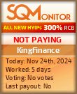 KingFinance Project Status Button