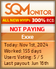 Exxe HYIP Status Button