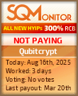 Qubitcrypt HYIP Status Button