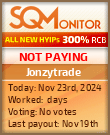 Jonzytrade Project Status Button