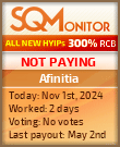 Afinitia HYIP Status Button