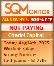 Citadel Capital Project Status Button