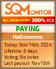 Halloweens HYIP Status Button