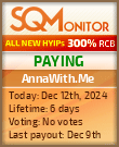 AnnaWith.Me HYIP Status Button