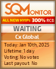 Cx Global HYIP Status Button