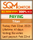 Titan Project Status Button