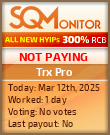 Trx Pro Project Status Button