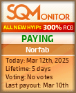 Norfab Project Status Button