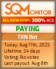 TXN Bot Project Status Button