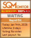 Rapid Bit Project Status Button