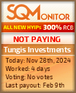 Tungis Investments Project Status Button