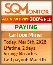 Cartoon Miner Project Status Button