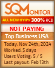 Top Business USA HYIP Status Button