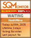 HashMine Project Status Button