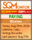 Bitomax Project Status Button