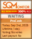ProCash Project Status Button