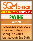 Aimex Project Status Button