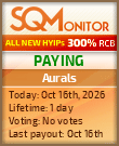 Aurals Project Status Button