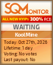 KoolMine Project Status Button
