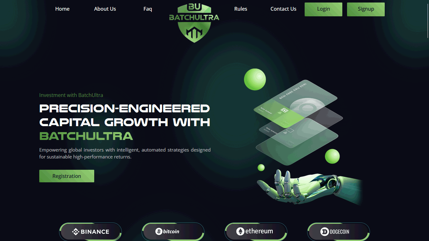 Вложить в BatchUltra batchultra.com