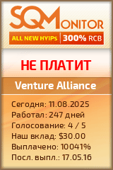 Кнопка Статуса для Инвест-Проекта Venture Alliance