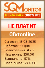 Кнопка Статуса для Инвест-Проекта Gfxtonline