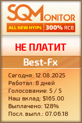 Кнопка Статуса для Инвест-Проекта Best-Fx