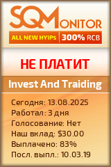 Кнопка Статуса для Хайпа Invest And Traiding