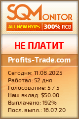 Кнопка Статуса для Инвест-Проекта Profits-Trade.com