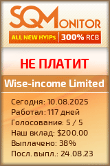 Кнопка Статуса для Инвест-Проекта Wise-income Limited