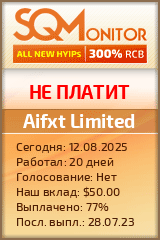 Кнопка Статуса для Инвест-Проекта Aifxt Limited