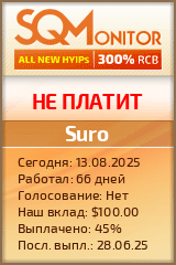 Кнопка Статуса для Инвест-Проекта Suro