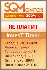 Кнопка Статуса для Инвест-Проекта InvesT Timer