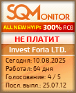 Кнопка Статуса для Инвест-Проекта Invest Foria LTD.