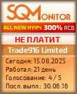Кнопка Статуса для Инвест-Проекта Trade916 Limited