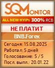 Кнопка Статуса для Инвест-Проекта BNB.Forex