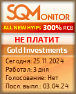 Кнопка Статуса для Хайпа Gold Investments